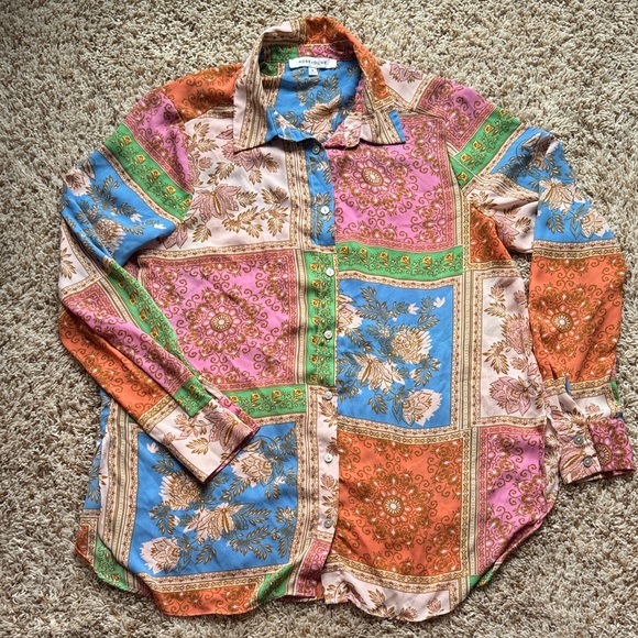 Rose & Olive Other - Rose & Olive Multicolor Patchwork Men's Shirt